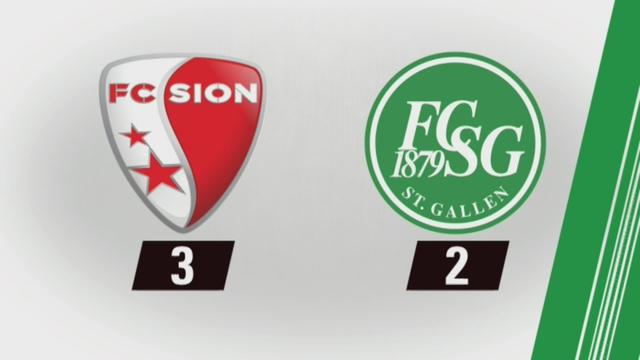 35e journée, Sion - St-Gall (3-2): tous les buts de la rencontre