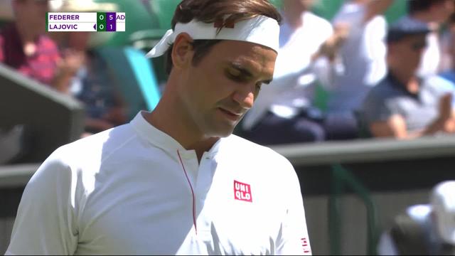 1er tour, R.Federer (SUI) – D.Lajovic (SRB) (6-1): premier set facilement remporté par Roger