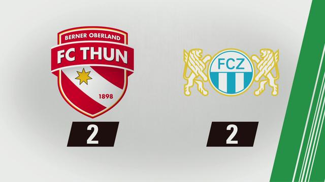 Thoune - Zurich (2-2): Tous les buThoune