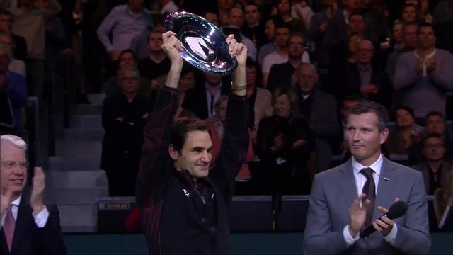 Finale, R. Federer (SUI) bat G. Dimitrov (BUL) 6-2, 6-2: la réaction du Bâlois après son 97e titre