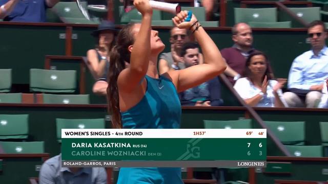1-8, Daria Kasatkina (RUS) - Caroline Wozniacki (DEN) 7-6, 6-3: Kasatkina élimine la numéro 2 mondial