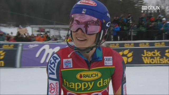 Kranjska Gora (SLO), slalom féminin, 2e manche: Mikaela Shiffrin (USA) signe une 40e victoire