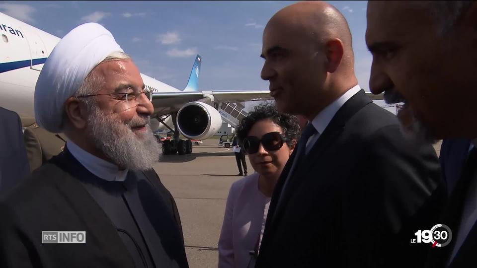 Le président iranien Rohani est arrivé en Suisse pour une visite officielle de deux jours