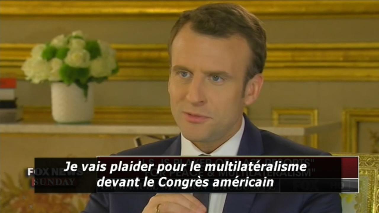 Emmanuel Macron interrogé sur la chaîne américaine Fox News
