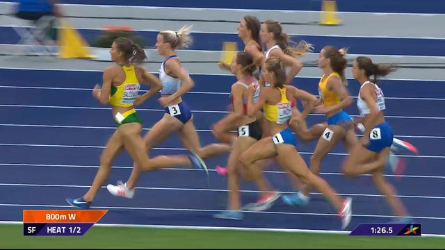 Athlétisme, 800m dames: Selina Büchel passe en finale
