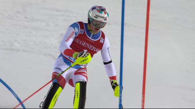 Levi (FIN), Slalom messieurs, 2e manche: Daniel Yule (SUI)