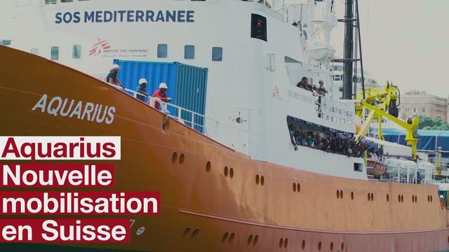 Nouvelle mobilisation en Suisse pour le bateau Aquarius