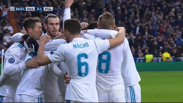 1-8e de finale, Real Madrid – Paris Saint-Germain (3-1): 86e Marcelo