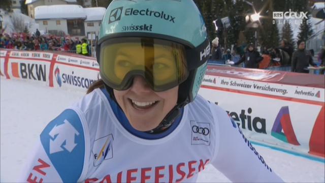 Dames, Combiné alpin, Lenzerheide (SUI), 1e manche : Wendy Holdener (SUI) prend la 2e place provisoire