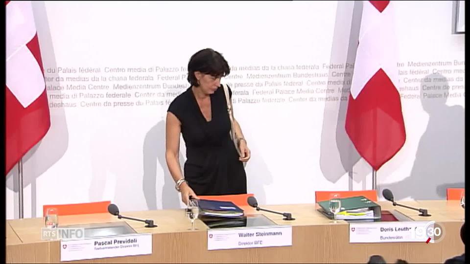 Son nom restera dans l'histoire. En 2011, elle annonce la sortie du nucléaire pour la Suisse. Une volte-face surprenante.