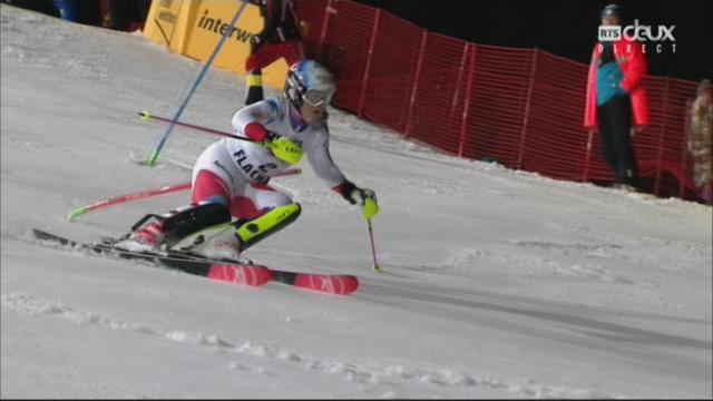 Flachau (AUT), Slalom dames, 1re manche: Mélanie Meillard (SUI)