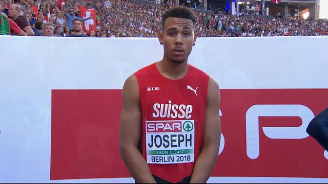 110m haies, messieurs: Jason Joseph (SUI) termine 5e de sa demi-finale en 13.53 et ne sera donc pas présent en finale