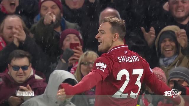 Xherdan Shaqiri a eu droit à des éloges en Angleterre après ses buts marqués contre Manchester United.