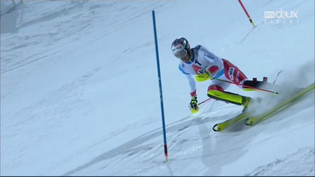Schladming (AUT), slalom masculin, 2e manche: Daniel Yule (SUI)