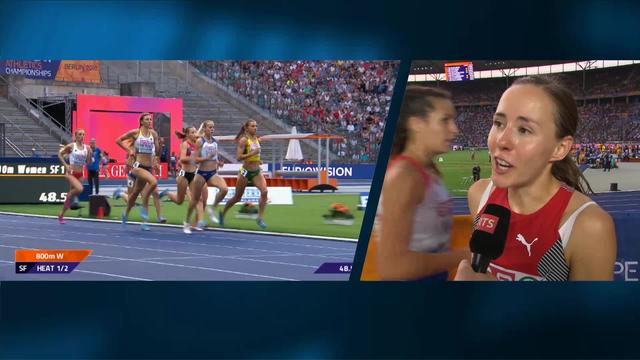 Athlétisme, 800m dames: la première réaction de Selina Büchel après sa qualification pour la finale