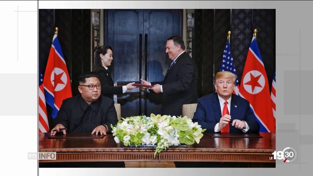 Photo-commentaire de la poignée de main entre Donald Trump et Kim Jong-un