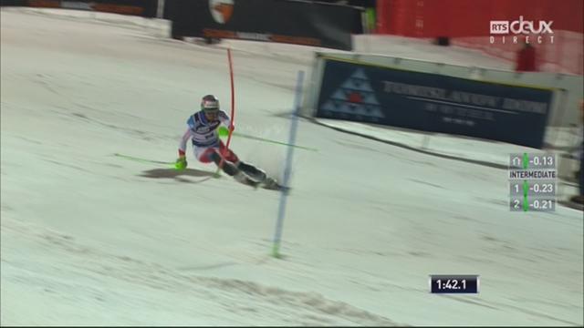 Zagreb (CRO), Slalom messieurs, 2e manche: Luca Aerni (SUI)