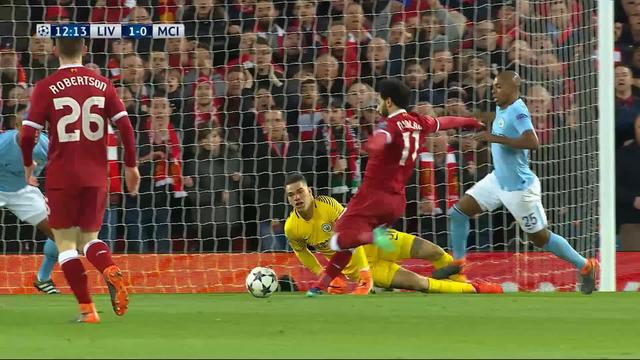 ¼ de finales, Liverpool – Manchester City (1-0): 12e, Salah