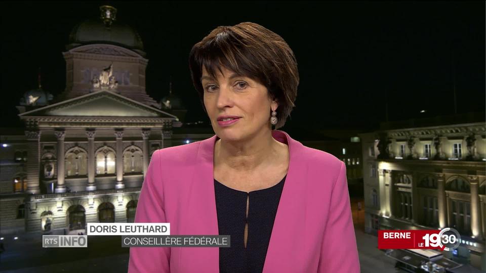 Initiative "No Billag": entretien avec Doris Leuthard, conseillère fédérale