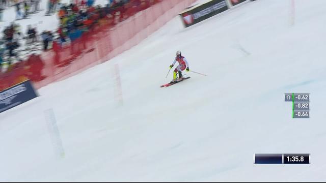 Saalbach (AUT), Slalom Messieurs, 2ème manche : Loïc Meillard (SUI)
