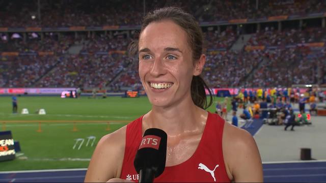 Athlétisme, 800m dames: Lore Hoffmann à l’interview après sa ½