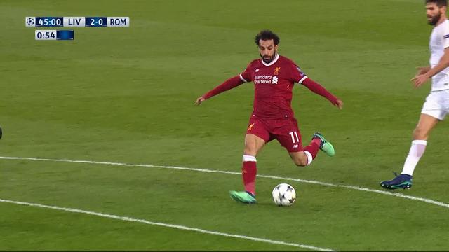 1-2 finale aller, Liverpool – Rome (2-0): 46e le doublé de Salah