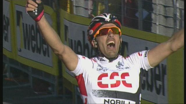 Fabian Cancellara remporte Milan San Remo en 2008. [RTS]