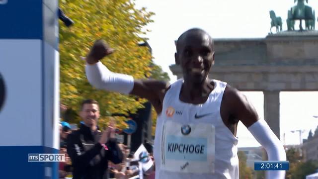 Athlétisme, Marathon de Berlin: le Kenyan Eliud Kipchoge pulvérise l'ancien record