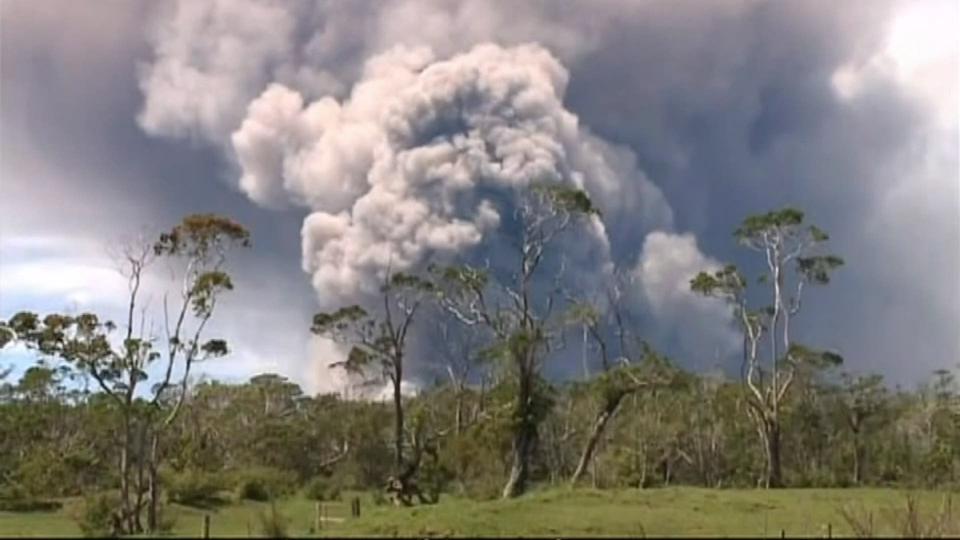 Nuage de cendres à Hawai