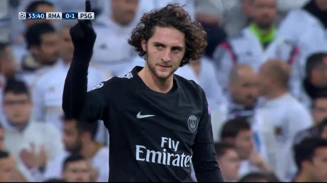 1-8e de finale, Real Madrid – Paris Saint-Germain (0-1): 33e Rabiot