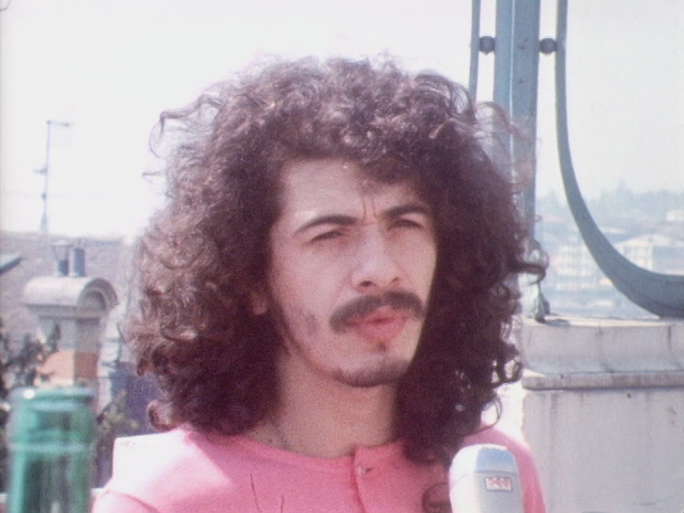 Santana à Montreux en 1971. [RTS]