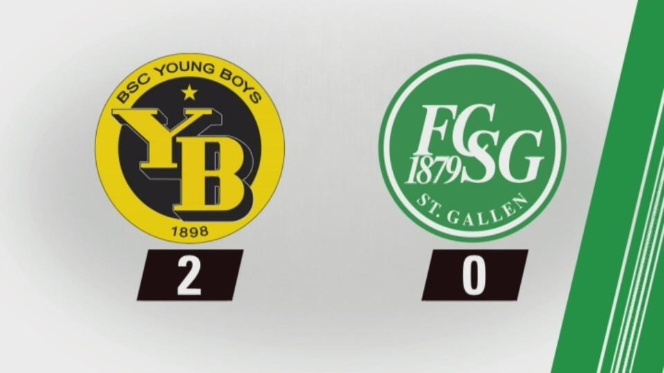 20e journée, Young Boys - Saint-Gall (2-0): tous les buts de la rencontre