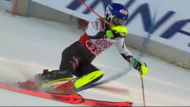 Levi (FIN), Slalom dames, 1re manche: Mikaela Shiffrin (USA) prend les commandes