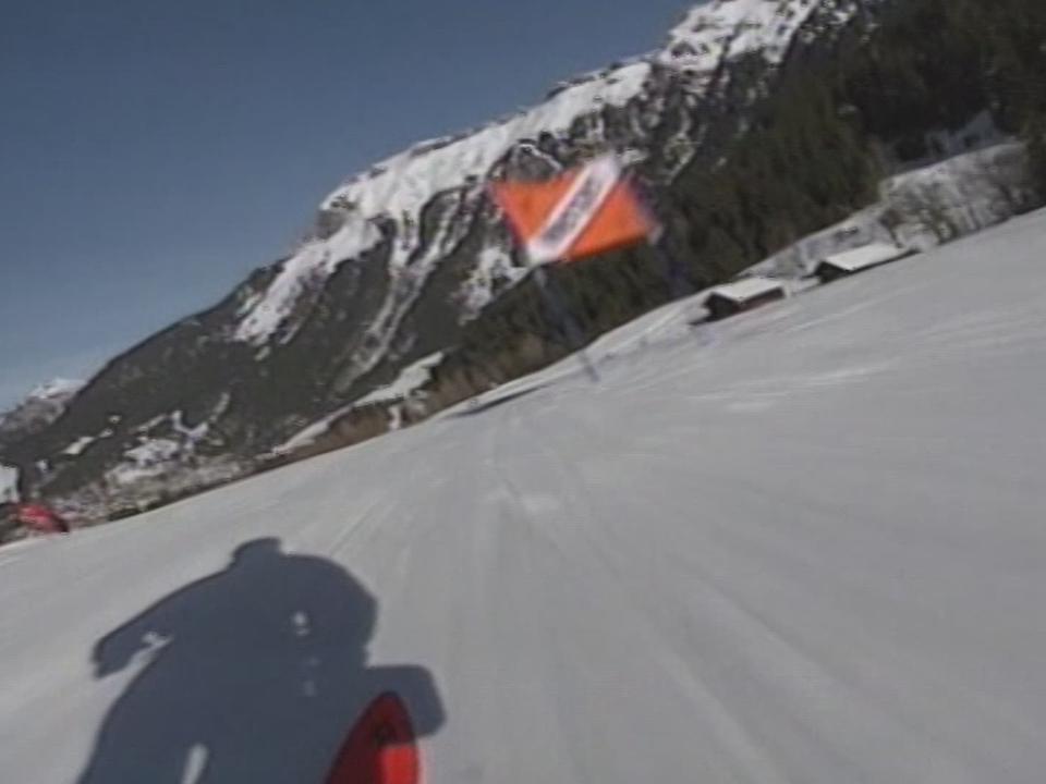 La piste du Lauberhorn sous la caméra de Bernhard Russi en 1994 [RTS]