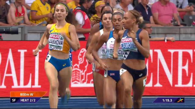 Athlétisme, 800m dames: Lore Hoffmann ne parvient pas à se hisser en finale
