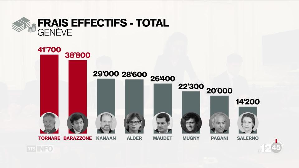 Les frais professionnels des élus genevois créent un malaise au sein de la classe politique. Les réactions sont partagées.