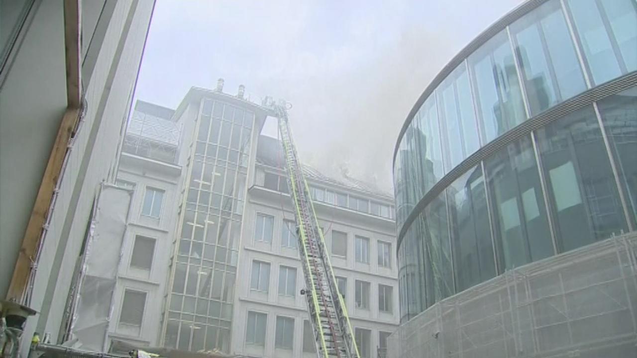 Incendie au siège d'UBS à Zurich
