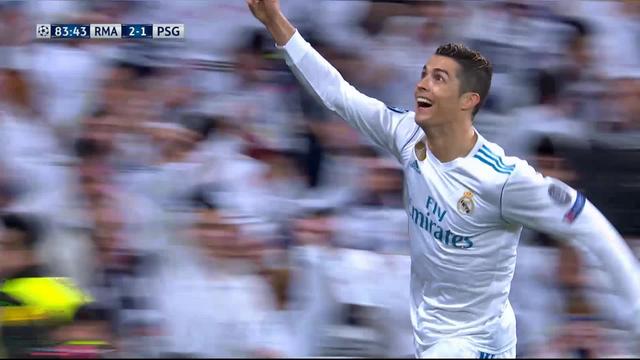 1-8e de finale, Real Madrid – Paris Saint-Germain (2-1): 83e Cristiano Ronaldo