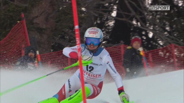 Lenzerheide (SUI), Slalom dames, 1re manche: la descente de Denise Feierabend (SUI)