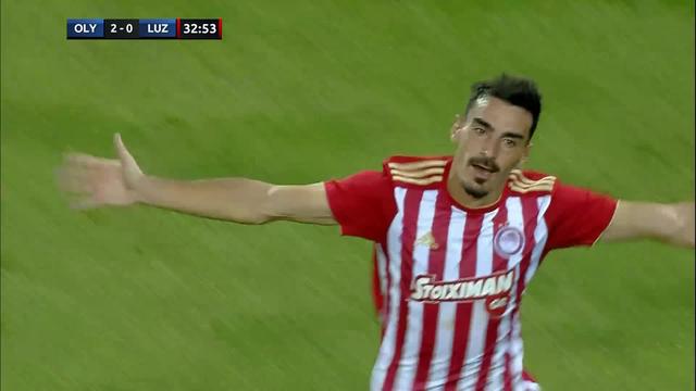 3e tour, Olympiakos - Lucerne 2-0: 33e Christodoulopoulos s'offre un doublé et donne deux longueurs d'avance