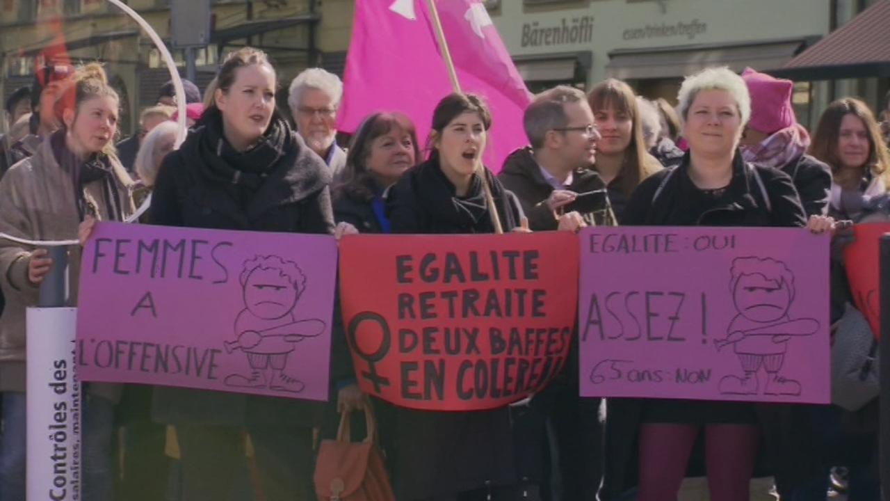 Manifestation à Berne pour l'égalité des salaires