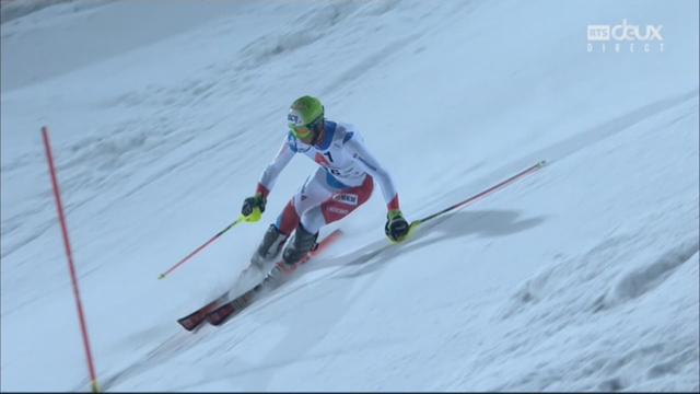 Schladming (AUT), slalom masculin, 2e manche: Ramon Zenhaeusern (SUI)