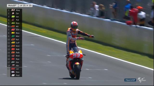 Moto GP, GP de Jerez (ESP): Marquez (ESP) s'impose devant Zarco (FRA) 2e et Iannone (ITA) 3e