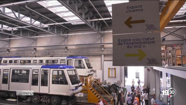 Métro M2 à Lausanne : portes-ouvertes pour les 10 ans d’activité.