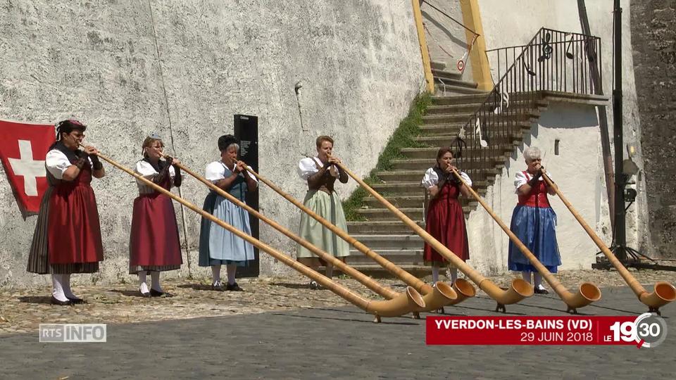 Le cor des Alpes, instrument embématique de la Suisse, est toujours aussi apprécié par le public