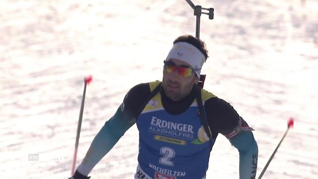 Biathlon, Coupe du monde: Victoire de M. Fourcade (FRA)
