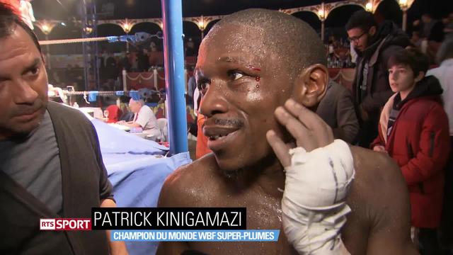 Boxe: une journée avec Patrick Kinigamazi, qui conserve son titre de champion du monde