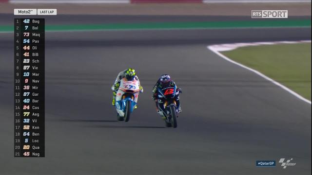 Moto 2, GP du Qatar: Bagnaia (ITA) vainqueur devant Baldassarri (ITA) et Marquez (ESP)