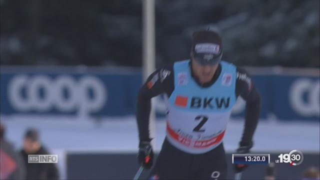 Dario Cologna remporte la 3e étape du Tour de Ski