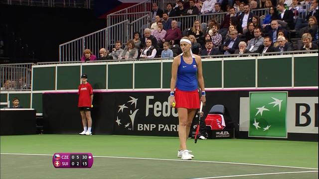 1-4 Fed Cup, P. Kvitova (CZE) - B. Bencic (SUI) 6-2
